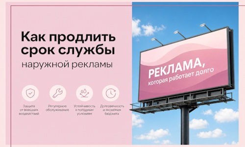 Как продлить срок службы наружной рекламы в  Шебекине