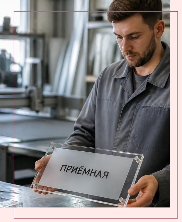 Таблички из оргстекла на заказ в Шебекине от 3971 р. | Аванза-Шбк